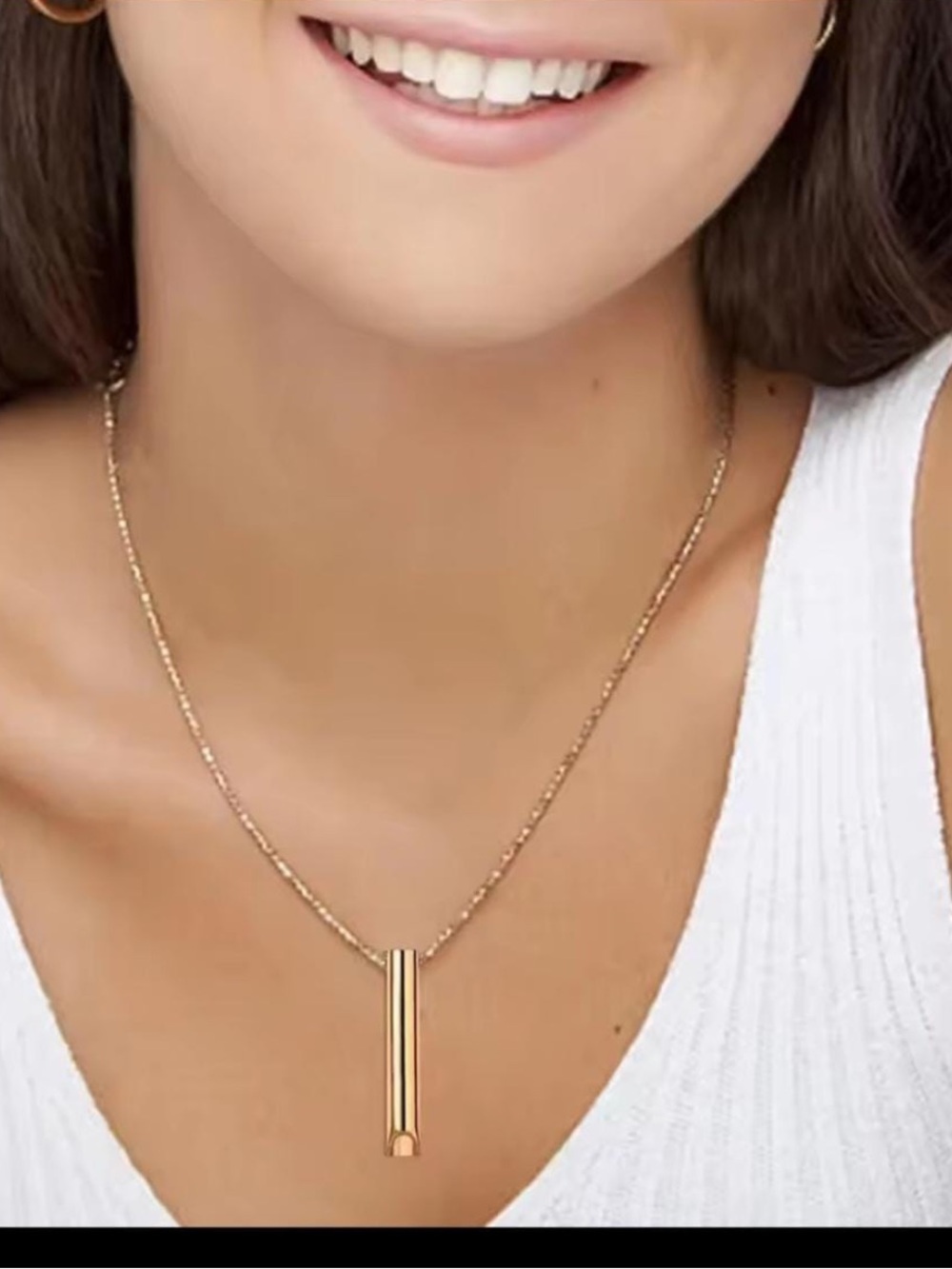Anxiety Pendant Rose gold Necklace for Women